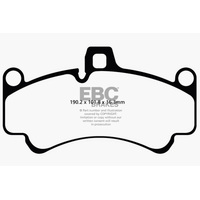 EBC 01-03 Porsche 911 (996) (Cast Iron Rotor only) 3.6 Twin Turbo GT2 Redstuff Front Brake Pads