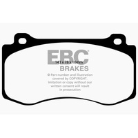 EBC 05-10 Chrysler 300C 6.1 SRT8 Redstuff Front Brake Pads