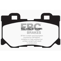 EBC 08-13 Infiniti FX50 5.0 Redstuff Rear Brake Pads