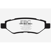 EBC 08-13 Cadillac CTS 3.0 Redstuff Rear Brake Pads