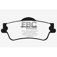 EBC 11+ Chevrolet Caprice 3.6 Redstuff Rear Brake Pads