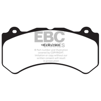 EBC 16+ Cadillac ATS-V 3.6 Twin Turbo Redstuff Front Brake Pads