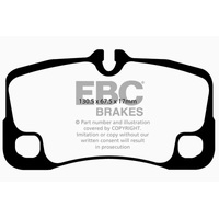 EBC 09-12 Porsche 911 (997) (Cast Iron Rotor only) 3.6 Carrera 2 Redstuff Rear Brake Pads