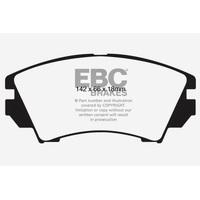 EBC 10+ Buick Allure (Canada) 3.0 Redstuff Front Brake Pads