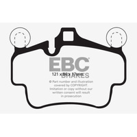 EBC 07-08 Porsche 911 (997) (Cast Iron Rotor only) 3.6 Carrera 2 Redstuff Front Brake Pads