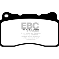 EBC 2016+ Cadillac CT6 2.0L Turbo Redstuff Front Brake Pads