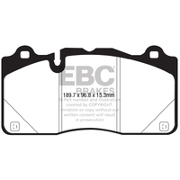 EBC 16-18 Cadillac CTS-V Redstuff Ceramic Low Dust Front Brake Pads