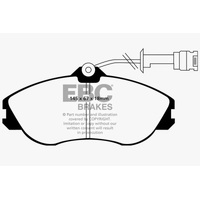 EBC 91-92 Audi 100 Quattro 2.3 (Girling) Redstuff Front Brake Pads