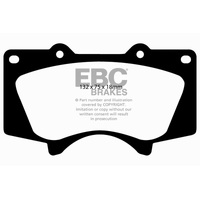 EBC 10+ Lexus GX460 4.6 Yellowstuff Front Brake Pads