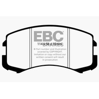 EBC 02-05 Mitsubishi Lancer 2.0 ES Yellowstuff Front Brake Pads