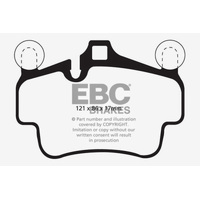 EBC 07-08 Porsche 911 (997) (Cast Iron Rotor only) 3.6 Carrera 2 Bluestuff Front Brake Pads