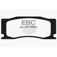 EBC 08-09 Jaguar XKR 4.2L Supercharged Bluestuff Front Brake Pads