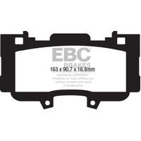 EBC 2015+ Ford Mustang 5.0L Bluestuff Front Brake Pads
