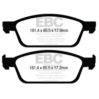 EBC 2013+ Ford Escape 1.6L/2.0L (Incl 4WD) Greenstuff Front Brake Pads