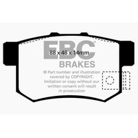 EBC 02-04 Honda CR-V 2.4 Greenstuff Rear Brake Pads