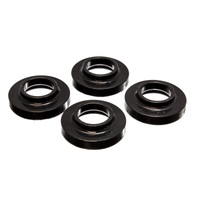 Energy Suspension 97-06 Jeep Wrangler TJ / 84-01 Cherokee Black Fr/Rear Coil Lift Isolator Set of 4