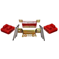 Energy Suspension 88-94 GM Blazer 4WD K Series Red Motor and Transmision Mounts; Zinc Finish