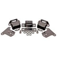 Energy Suspension 69-71 Camaro / 70-73 Monte Carlo Black Motor and Transmision Mounts; Chrome Finish