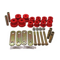 Energy Suspension 67-81 Chevrolet Camaro Red Heavy Duty Shackle Set (Includes Hardware)