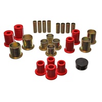 Energy Suspension 91-96 Buick LeSabre / 90-94 Chevy Astro Red Front Lower and Upper Control Arm Bush