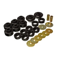 Energy Suspension 07-13 Chevrolet Silverado 1500/GMC Sierra 1500 4WD Body Mount Bushing Set - Black