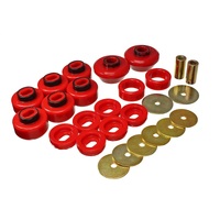 Energy Suspension 07-13 Chevrolet Silverado 1500/GMC Sierra 1500 4WD Body Mount Bushing Set - Red