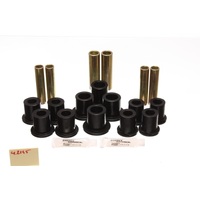 Energy Suspension Fd Rr Spring Bush Set Complete - Black