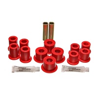 Energy Suspension 89-94 Toyota Pick Up 2WD (Exc T-100/Tundra) Red Rear Leaf Spring Bushing Set