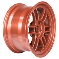 Enkei RPF1 17x9 5x114.3 22mm Offset 73mm Bore Orange Wheel