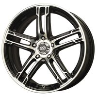 Enkei FD-05 16x7 5x114.3 50mm Offset 72.6 Bore Dia Black Machined Wheel