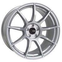 Enkei TS9 18x8 5x100 45mm offset 72.6mm Bore Silver