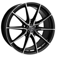 Enkei DRACO 18x8.0 5x114.3 35mm Offset 72.6mm Bore Black Machined Wheel