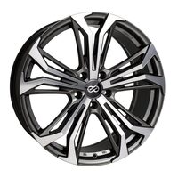 Enkei Vortex 5 Wheel 18x8 40mm Offset 5x120 72.6mm Bore - Anthracite Machined