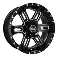 Enkei Commander 17x8 20mm Offset 5x127 Bolt Pattern 71.6 Bore Black Machined Wheel