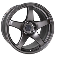 Enkei PF05 17x8.5 48mm Offset 5x100 75mm Bore Dark Silver Wheel