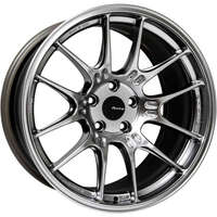 Enkei GTC02 18x9.5 5x114.3 0mm Offset 75mm Bore Hyper Silver Wheel