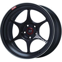 Enkei PF06 18x10in 5x114.3 BP 38mm Offset 75mm Bore Black Machined Wheel