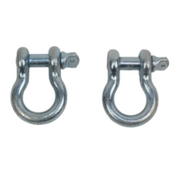 Fishbone Offroad D Ring 3/4In Zinc 2 Piece Set