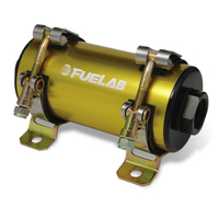 Fuelab Prodigy High Flow Carb In-Line Fuel Pump w/External Bypass - 1800 HP - Gold