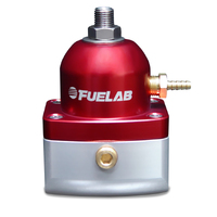 Fuelab 515 EFI Adjustable FPR 25-90 PSI (2) -10AN In (1) -6AN Return - Red