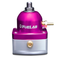 Fuelab 515 EFI Adjustable FPR 25-90 PSI (2) -10AN In (1) -6AN Return - Purple