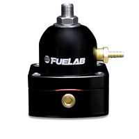 Fuelab 515 EFI Adjustable FPR 25-90 PSI (2) -6AN In (1) -6AN Return - Black