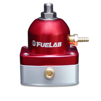 Fuelab 515 EFI Adjustable FPR 25-90 PSI (2) -6AN In (1) -6AN Return - Red