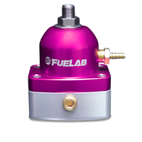 Fuelab 515 EFI Adjustable FPR 25-90 PSI (2) -6AN In (1) -6AN Return - Purple