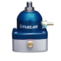 Fuelab 525 TBI Adjustable FPR In-Line 10-25 PSI (1) -6AN In (1) -6AN Return - Blue