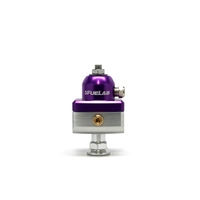 Fuelab 575 Carb Adjustable Mini FPR Blocking 1-3 PSI (1) -6AN In (2) -6AN Out - Purple