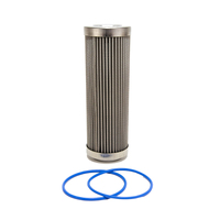 Fuelab 100 Micron Stainless Steel Replacement Element - 6in w/2 O-Rings & Instructions