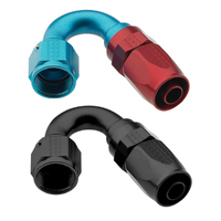 Fragola -12AN x 150 Degree Pro-Flow Hose End - Black