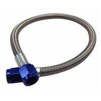 Fragola -4AN Hose Assembly Straight x Straight 36in Blue Nuts Nitrous Supply Line (3 Feet)