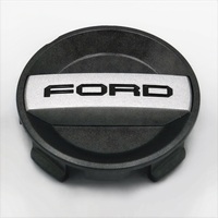 Ford Racing Car Black and Chrome Wheel Cap